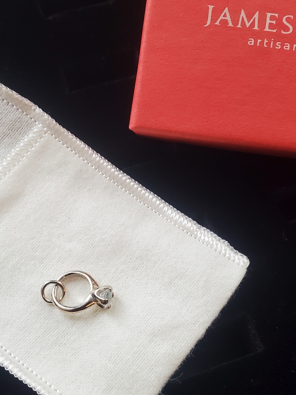 James Avery Engagement Ring Charm With Cubic Zirconia